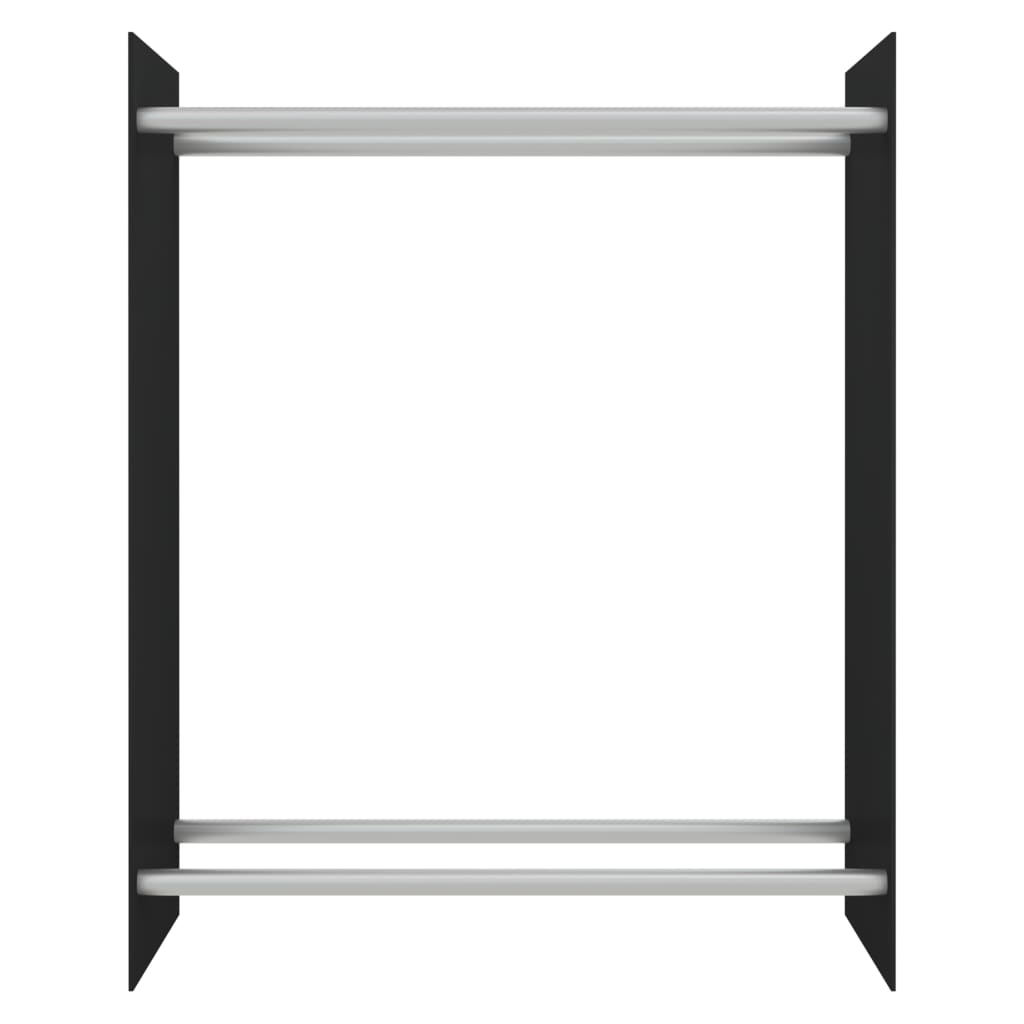 Vidaxl Kamin 80x35x100 cm gehärtetes Glas schwarz