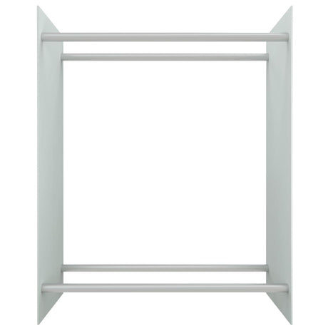 Vidaxl haardhoutrek 80x35x100 cm gehard glas wit