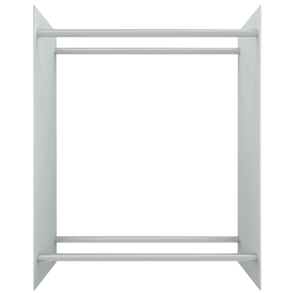 Vidaxl haardhoutrek 80x35x100 cm gehard glas wit