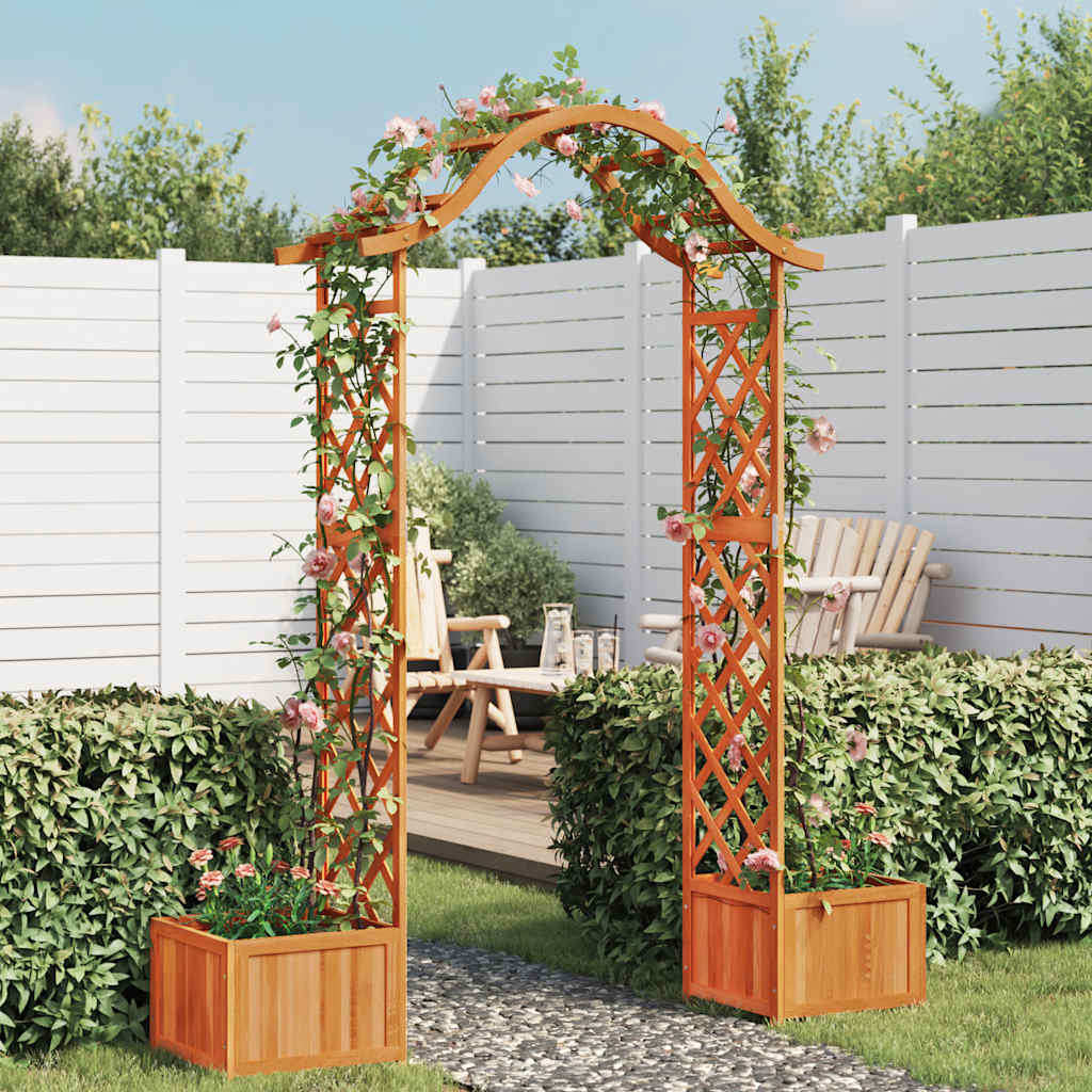 Vidaxl Pergola con Pinewood Solid Pinewood