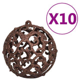 Vidaxl 120-delige kerstballenset met piek en 300 led's goud en brons