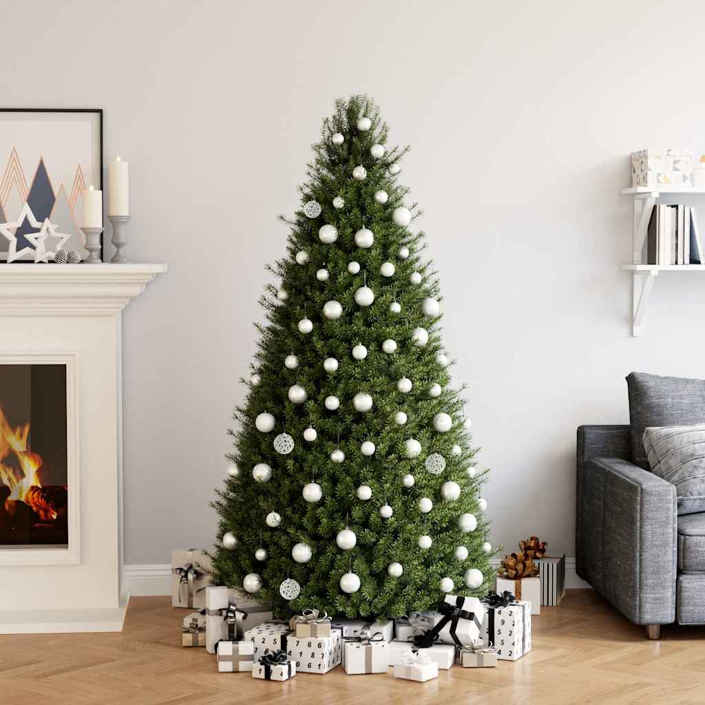 Vidaxl 100-delige kerstballenset wit