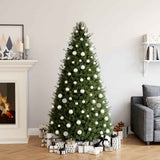 Vidaxl 100-delige kerstballenset wit