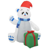 Vidaxl kerstfiguur ijsbeer opblaasbaar led binnen en buiten 1,8 m