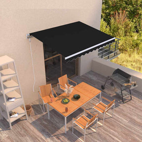 Vidaxl luifel automatisch uittrekbaar 300x250 cm antracietkleurig