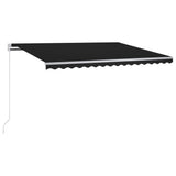 Vidaxl luifel automatisch met led en windsensor 300x250 cm antraciet