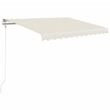 Vidaxl luifel handmatig uittrekbaar 350x250 cm crèmekleurig