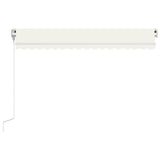 VidaXL Luifel automatisch uittrekbaar 400x350 cm crèmekleurig
