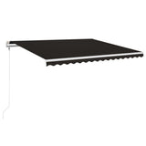 VidaXL Luifel automatisch met LED en windsensor 450x350 cm antraciet