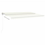 VidaXL Luifel automatisch uittrekbaar 500x350 cm crèmekleurig