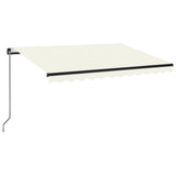 VidaXL Luifel handmatig uittrekbaar 350x250 cm crèmekleurig