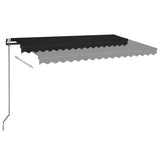 VidaXL Luifel automatisch met LED en windsensor 400x350 cm antraciet
