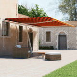 VidaXL Luifel vrijstaand automatisch 500x300 cm oranje en bruin