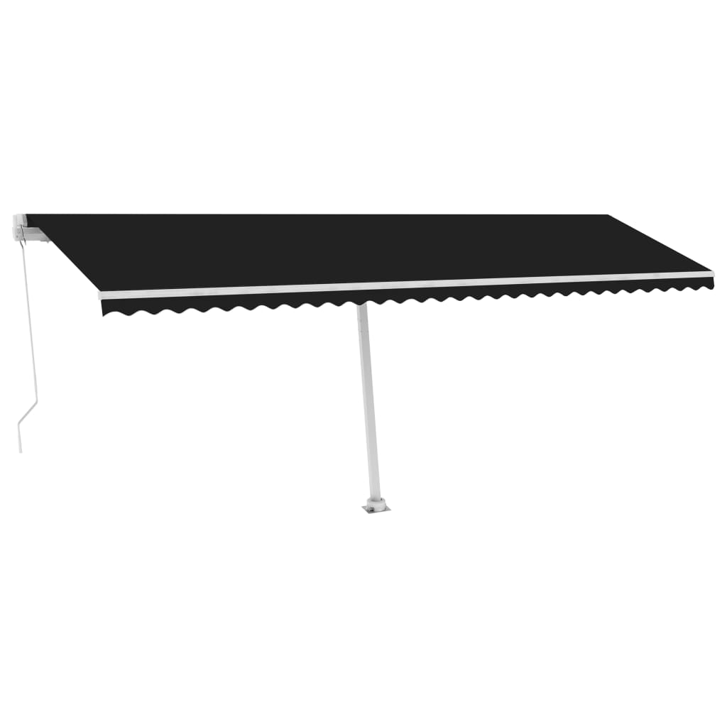 VidaXL Luifel vrijstaand handmatig uittrekbaar 600x300 cm antraciet