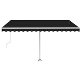 VidaXL Luifel automatisch met LED en windsensor 400x350 cm antraciet