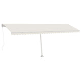 VidaXL Luifel vrijstaand handmatig uittrekbaar 600x350 cm crèmekleurig