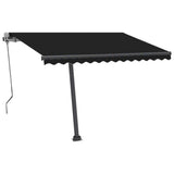 VidaXL Luifel automatisch met LED en windsensor 300x250 cm antraciet