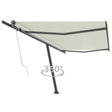 VidaXL Luifel vrijstaand automatisch 500x300 cm crèmekleurig