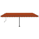 VidaXL Luifel vrijstaand automatisch 500x300 cm oranje en bruin