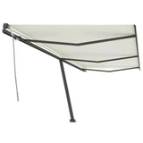 VidaXL Luifel vrijstaand handmatig uittrekbaar 600x300 cm crèmekleurig
