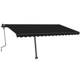 VidaXL Luifel vrijstaand handmatig uittrekbaar 450x350 cm antraciet