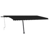 VidaXL Luifel automatisch met LED en windsensor 500x350 cm antraciet