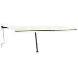 VidaXL Luifel vrijstaand handmatig uittrekbaar 600x350 cm crèmekleurig