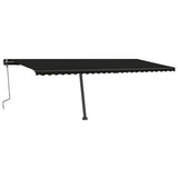 VidaXL Luifel vrijstaand handmatig uittrekbaar 600x350 cm antraciet