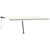 VidaXL Luifel vrijstaand automatisch 600x350 cm crèmekleurig