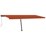 VidaXL Luifel vrijstaand automatisch 600x350 cm oranje en bruin