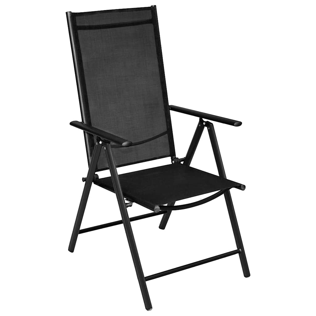 Vidaxl 5-delige tuinset aluminium zwart