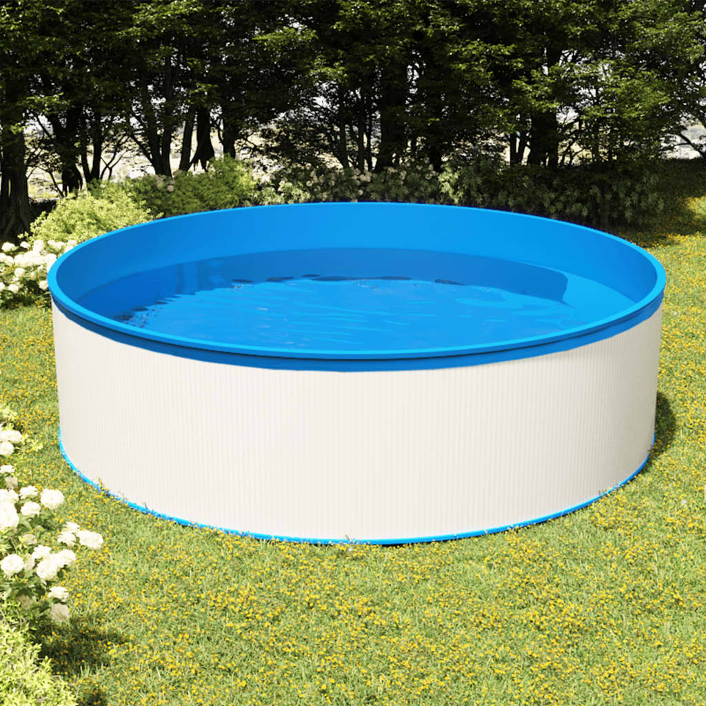 Vidaxl Sprither Pool mat hängegen Skimmer a pompelen 350x90 cm wäiss