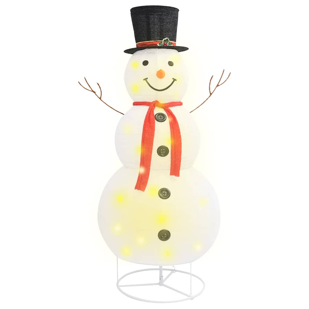 Vidaxl Decorative Snowman LED 180 cm Tissu de luxe