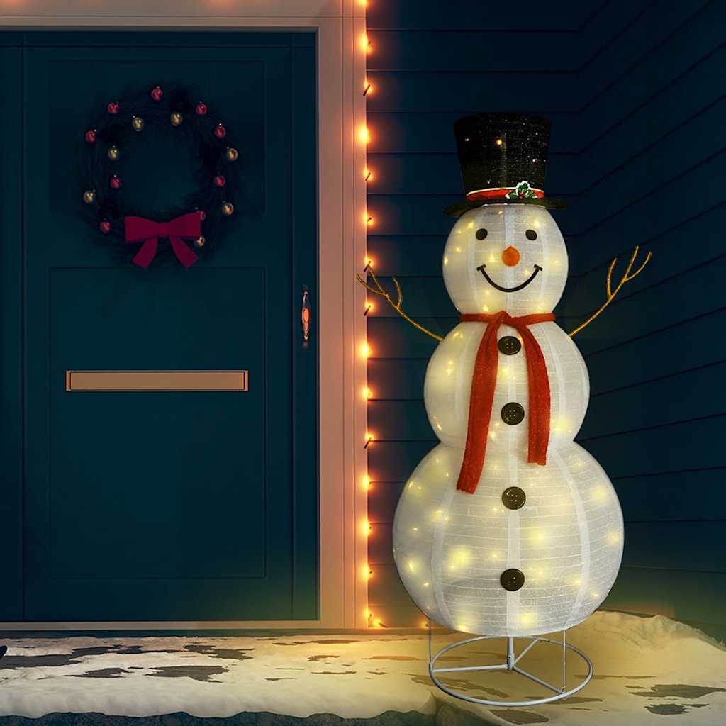 Vidaxl Decorative Snowman LED 180 cm Tissu de luxe