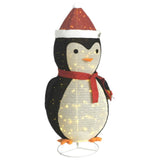 Vidaxl Christmas Penguin Decorative LED 180 cm luksuriøs stoff