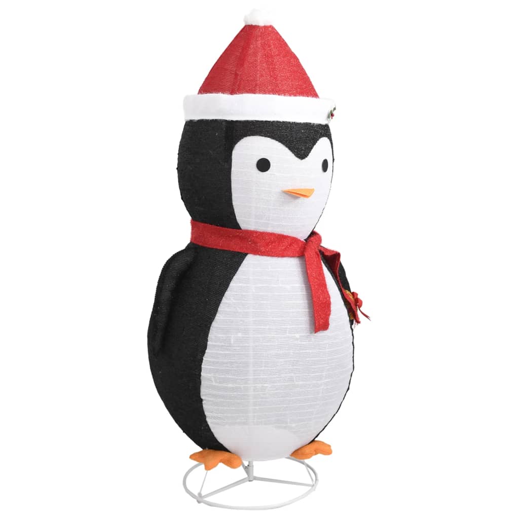 Vidaxl Christmas Penguin Decorative LED 180 cm luksuriøs stoff