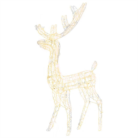 Vidaxl kerstversiering rendier 140 led's 120 cm acryl warmwit