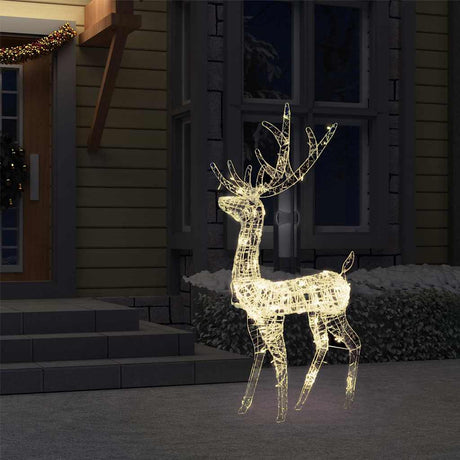 Vidaxl kerstversiering rendier 140 led's 120 cm acryl warmwit