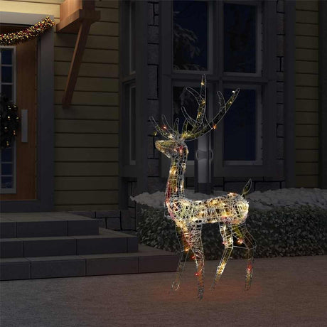 Vidaxl kerstversiering rendier 140 led's 128 cm acryl meerkleurig