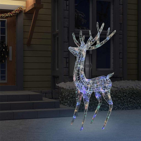 Vidaxl kerstdecoratie rendier 250 led's meerkleurig 180 cm acryl