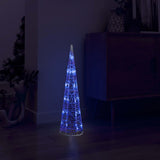 Vidaxl lichtkegel decoratief led blauw 60 cm acryl