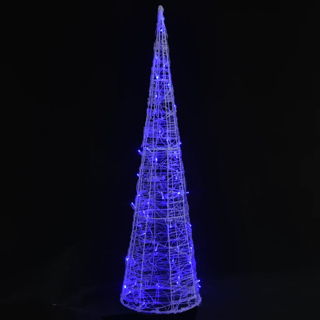 Vidaxl Light Cone Dekoracyjne LED Blue 90 cm akryl