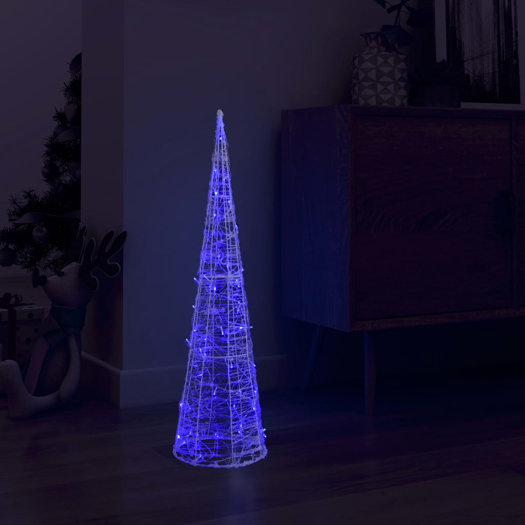 Vidaxl Light Cone Dekoracyjne LED Blue 90 cm akryl