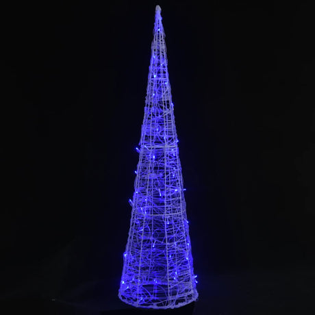 Vidaxl lichtkegel decoratief led blauw 120 cm acryl