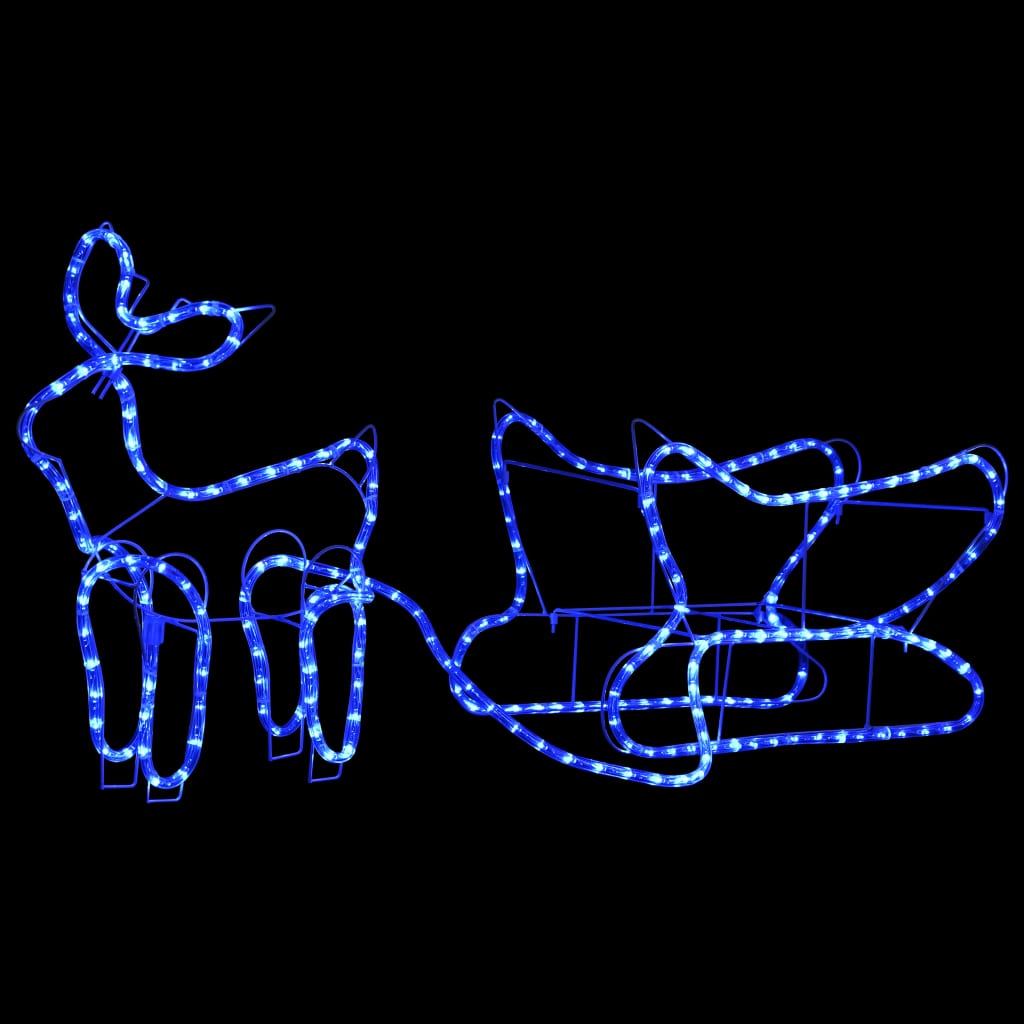 Vidaxl Christmas Decoration Reindeer and Slee 252 LEDS