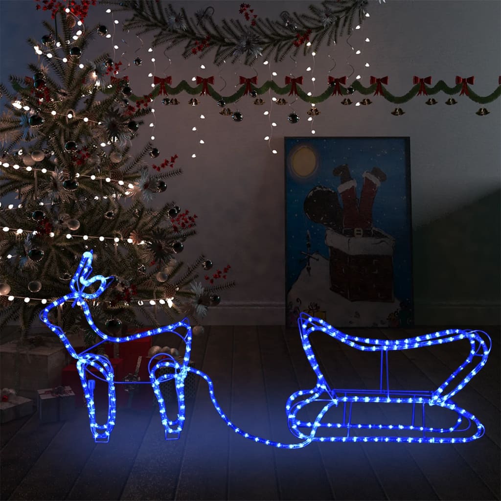 Vidaxl Christmas Decoration Reindeer and Slee 252 LEDS