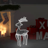 Vidaxl Decoraciones navideñas Reno con Mesh 306 LED 60x24x89 cm