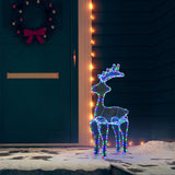 Vidaxl Christmas Decorations Reindeer avec Mesh 306 LEDS 60X24X89 CM