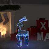 Vidaxl Christmas Decorations Reindeer avec Mesh 306 LEDS 60X24X89 CM