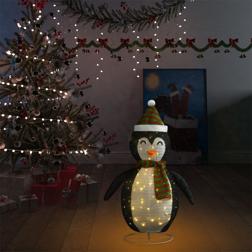 Vidaxl Christmas penguin Decorative LED 90 cm Luxury fabric